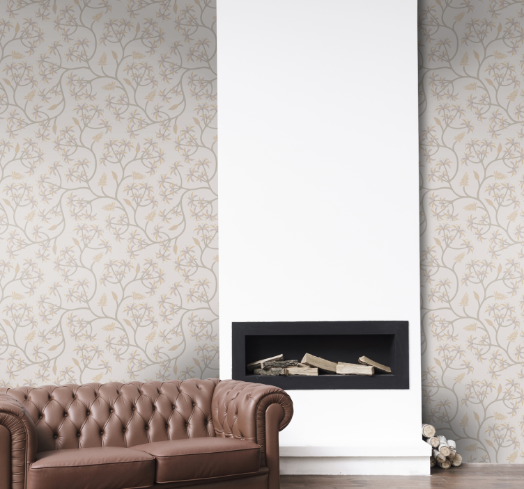 Carta da parati floreale eleganti motivi floreali - TenStickers