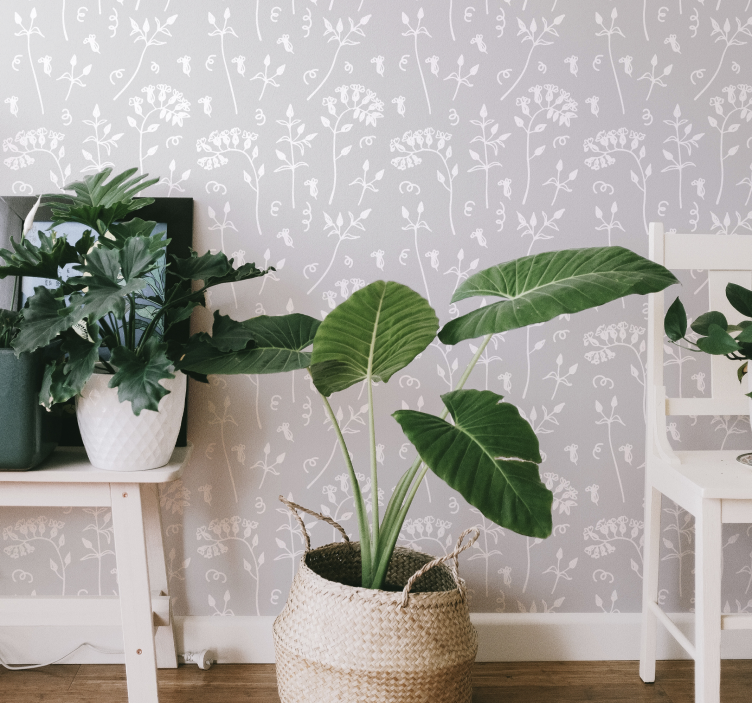 Carta da parati floreale botanico floreale - TenStickers