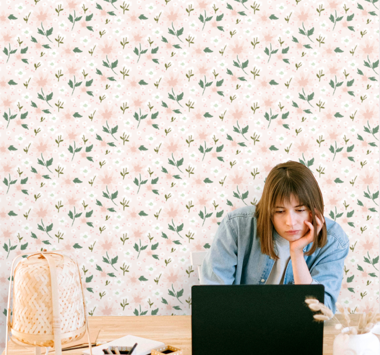 Carta da parati floreale delicatezza floreale - TenStickers