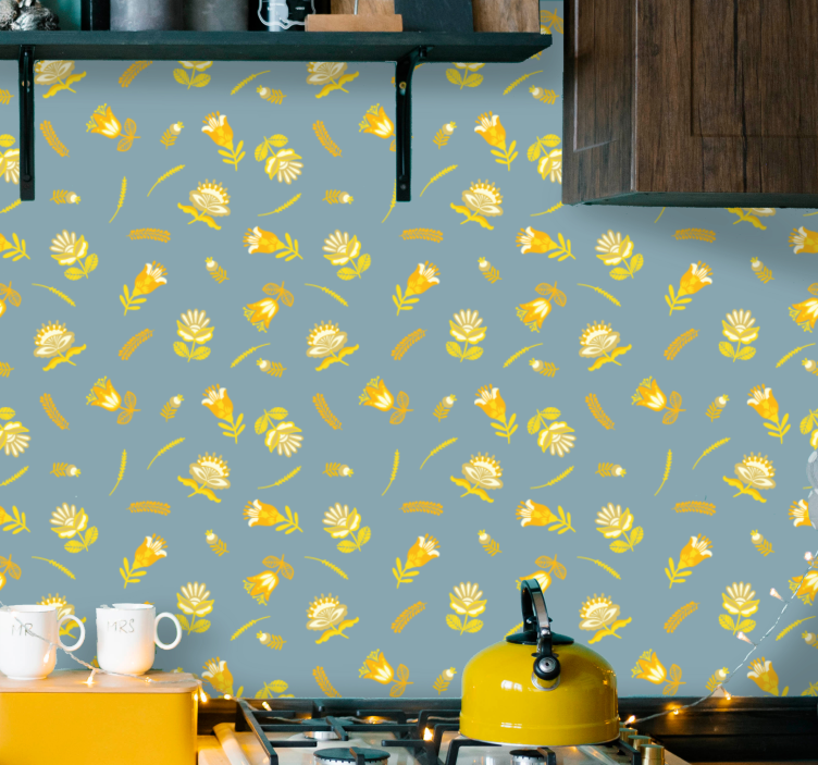 Carta da parati floreale delizia floreale - TenStickers