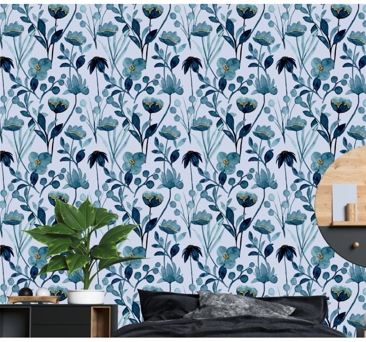 Carta da parati floreale eleganza botanica floreale - TenStickers