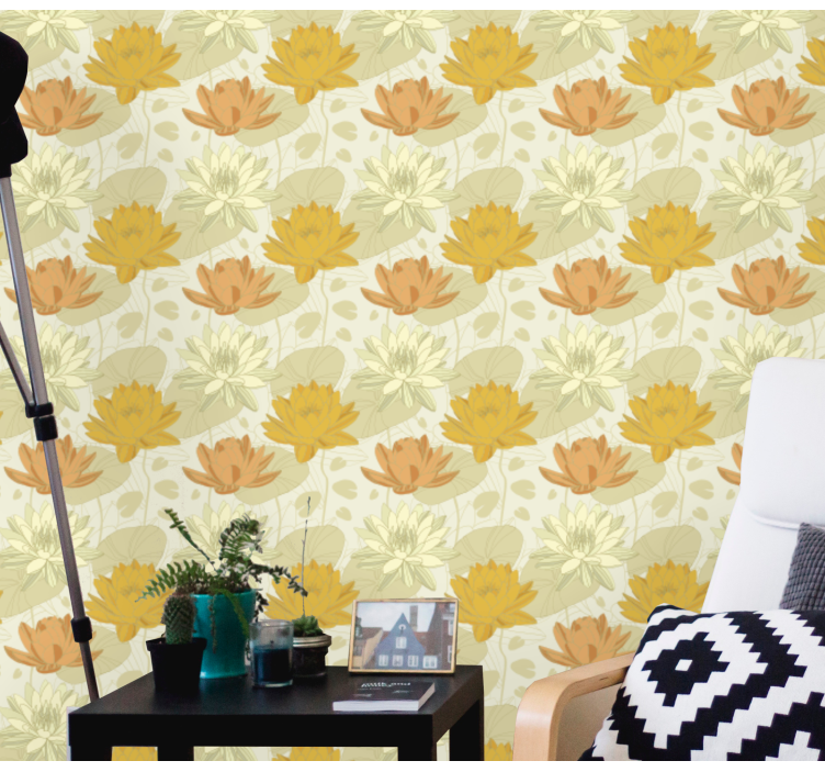 Carta da parati floreale modello di composizione floreale - TenStickers