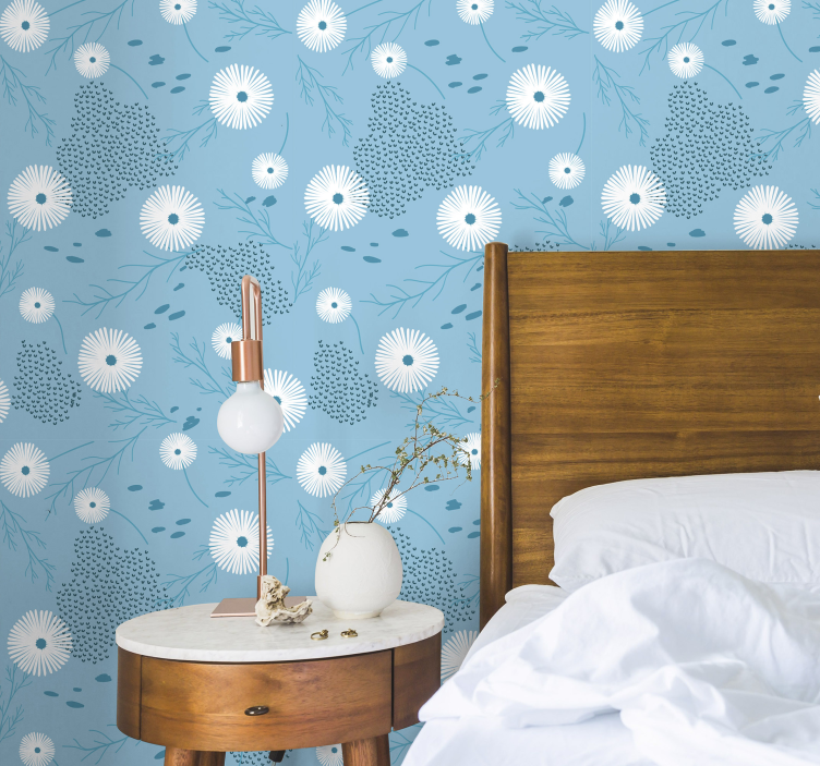 Carta da parati floreale motivo floreale scoppiato - TenStickers