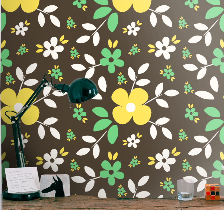 Carta da parati floreale scoppio della fioritura floreale - TenStickers