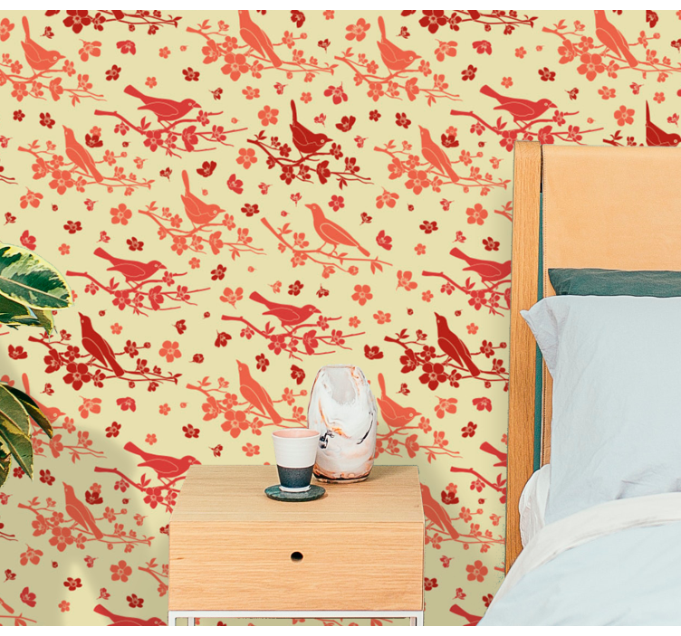 Carta da parati floreale voliera ornamentale - TenStickers