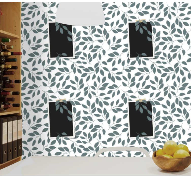 Carta da parati foglie botanico a foglia - TenStickers