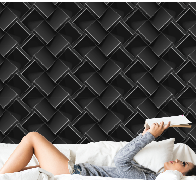 Carta da parati geometrica complessità geometrica - TenStickers