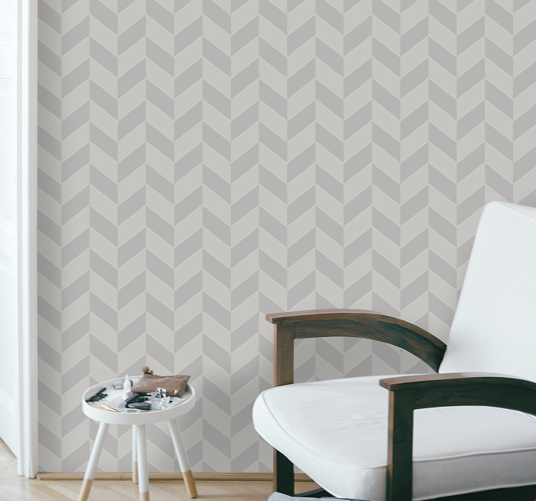Carta da parati geometrica eleganza chevron - TenStickers