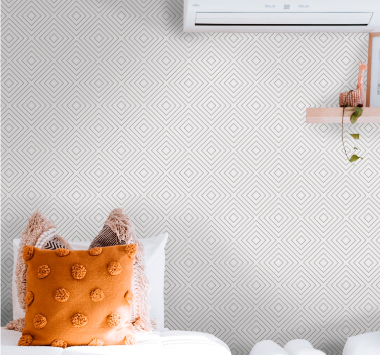 Carta da parati geometrica forma diamante - TenStickers