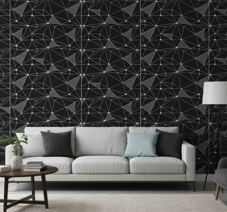 Carta da parati geometrica forme geometriche audaci - TenStickers