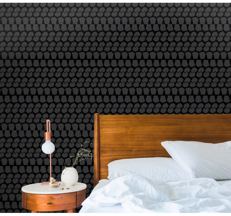 Carta da parati camera da letto modello di scala geometrica - TenStickers