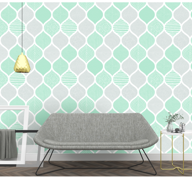 Carta da parati geometrica motivi geometrici strutturati - TenStickers