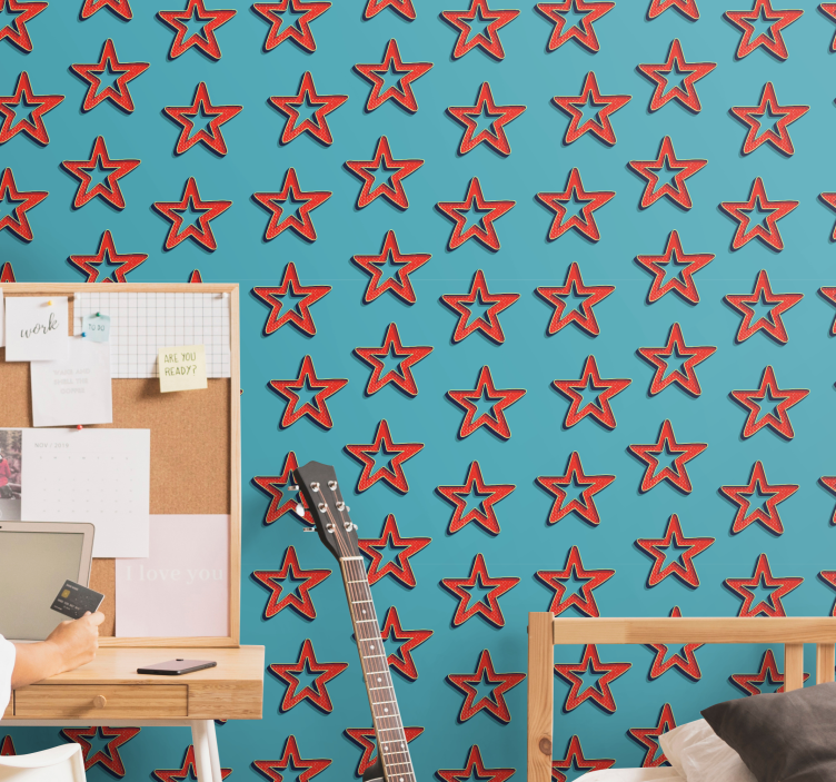 Carta da parati stelle modello di stella celeste - TenStickers