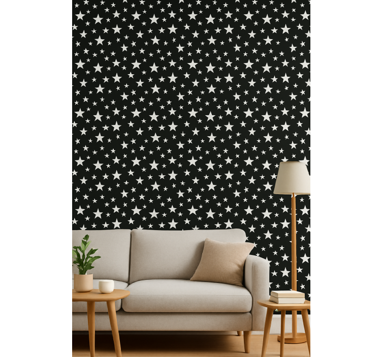 Carta da parati geometrica stelle - TenStickers