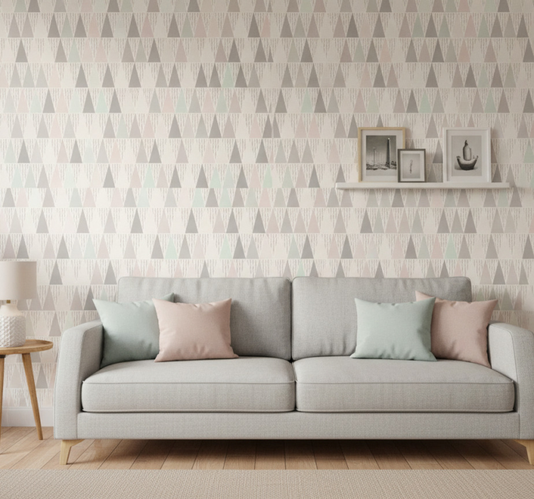 Carta da parati geometrica triangolare - TenStickers