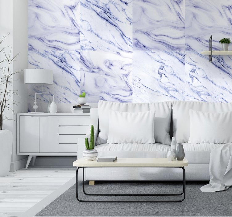 Carta da parati effetto marmo elegant Marble Swirls - TenStickers