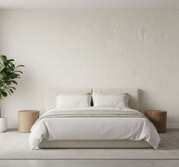 Carta da parati moderna texture lino neutro - TenStickers