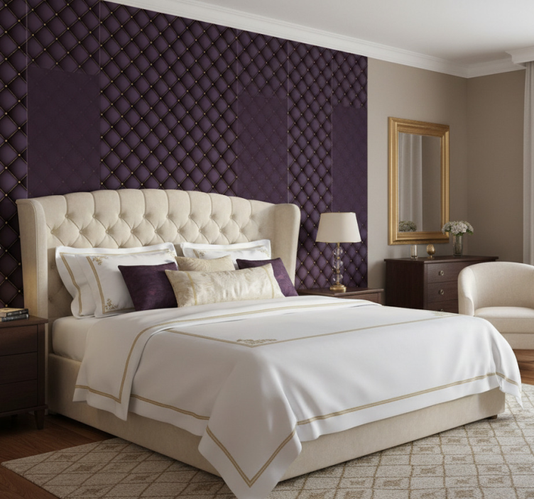 Carta da parati moderna texture motivo trapuntato - TenStickers