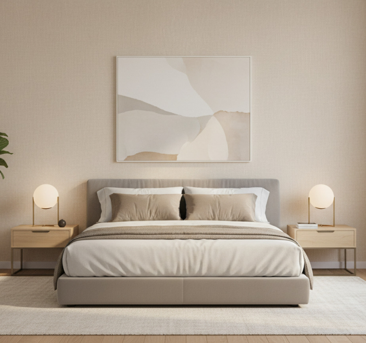 Carta da parati moderna texture trama a righe beige - TenStickers