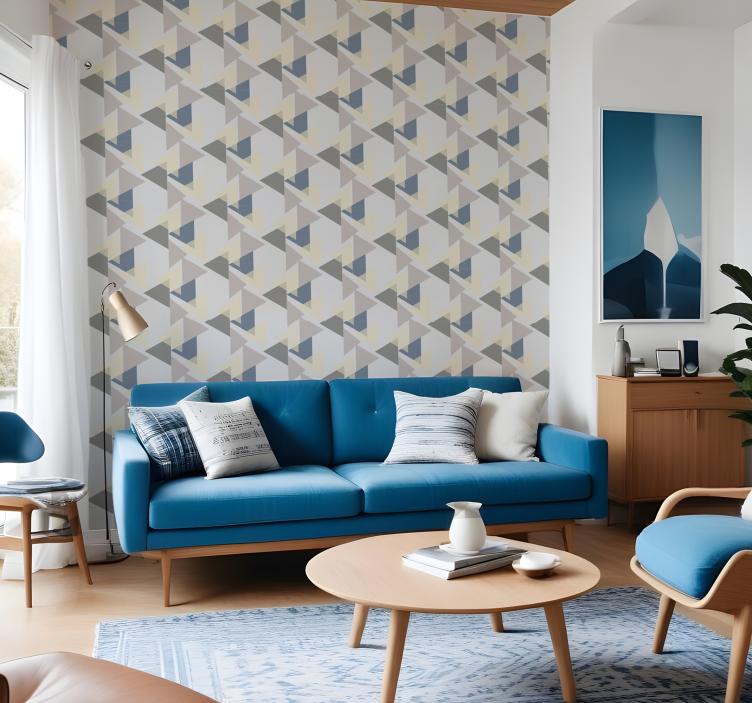 Carta da parati moderna triangoli verticali - TenStickers