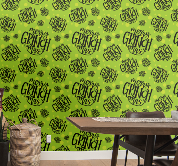 Carta da parati natalizia modello di carattere festivo - TenStickers