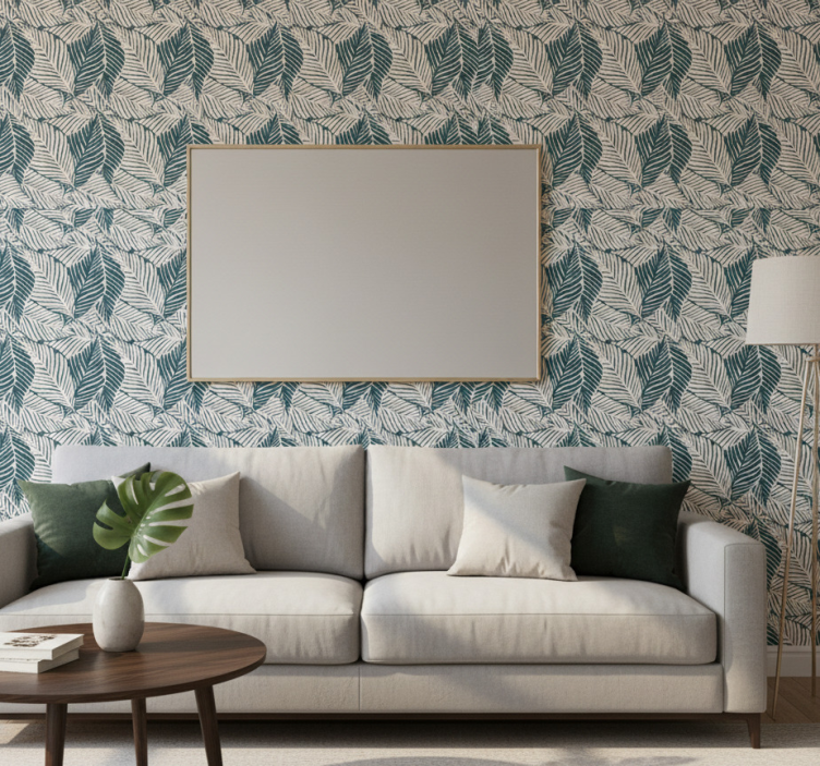 Carta da parati natura motivi di foglie lussureggianti - TenStickers