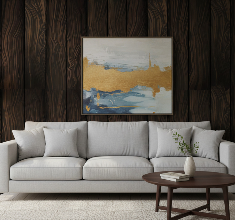 Carta da parati ornamentale adesivo in legno - TenStickers