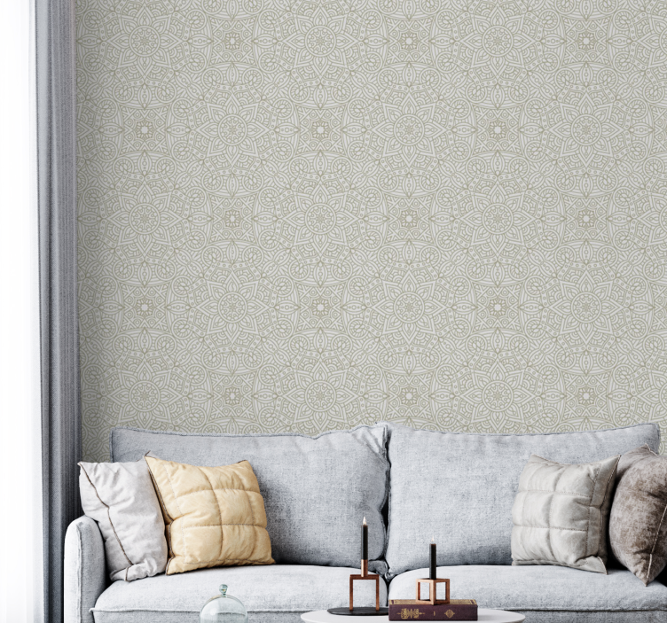 Carta da parati ornamentale mandala geometrici - TenStickers