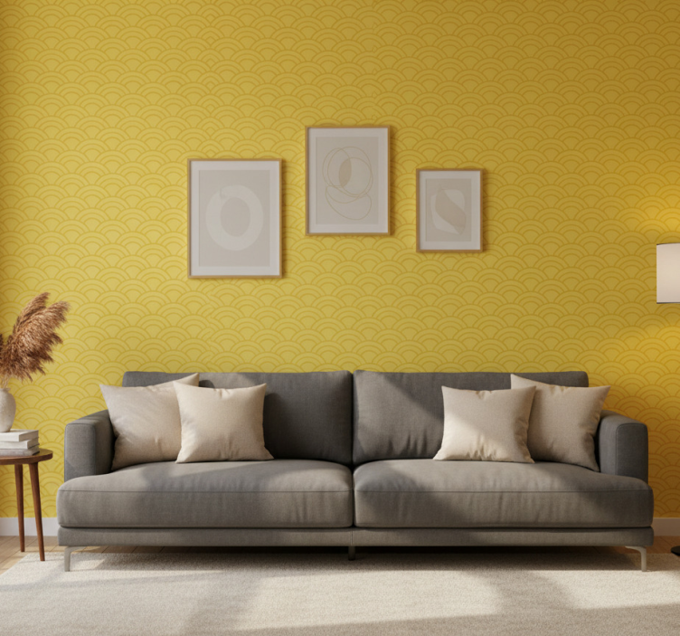 Carta da parati ornamentale motivo onde eleganti - TenStickers