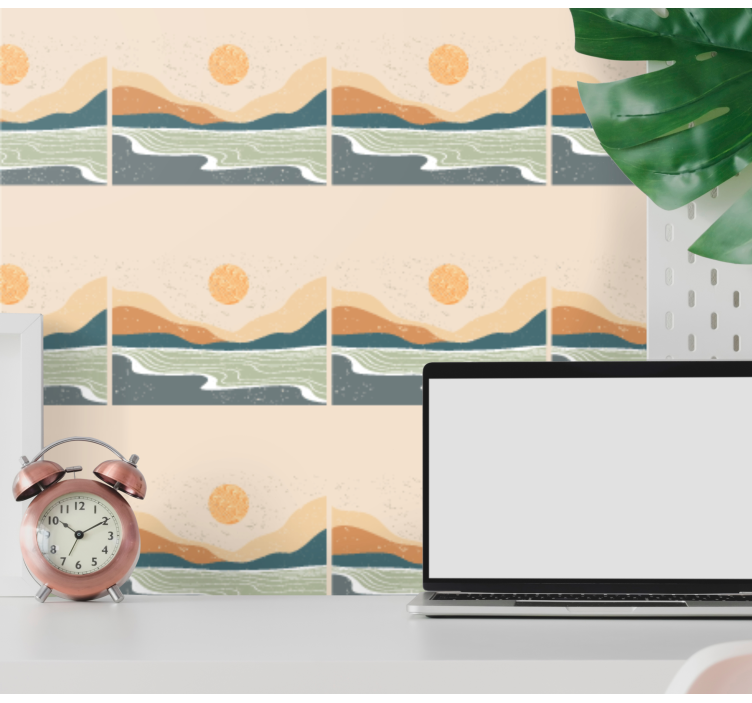 Carta da parati paesaggi paesaggio astratto - TenStickers