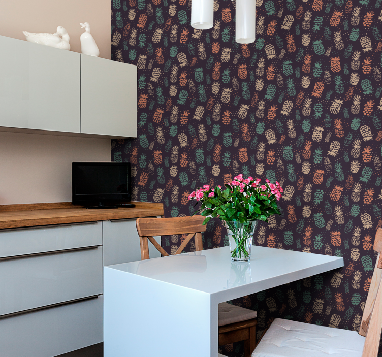 carta da parati cucina pigne autunnali - TenStickers