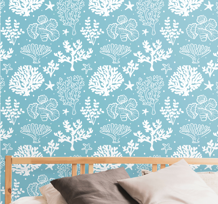 Carta da parati pesci botanici subacquei - TenStickers