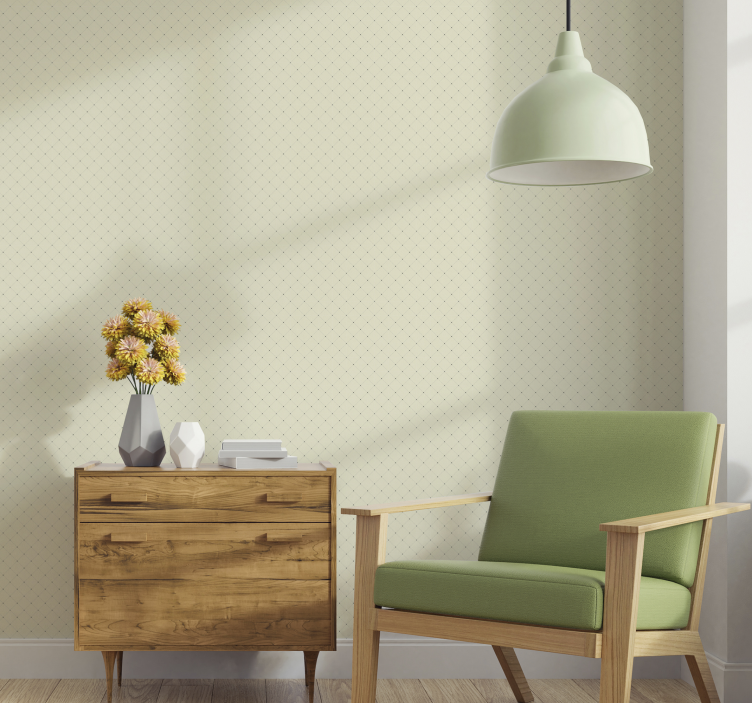 Carta da parati verde diamante retrò - TenStickers