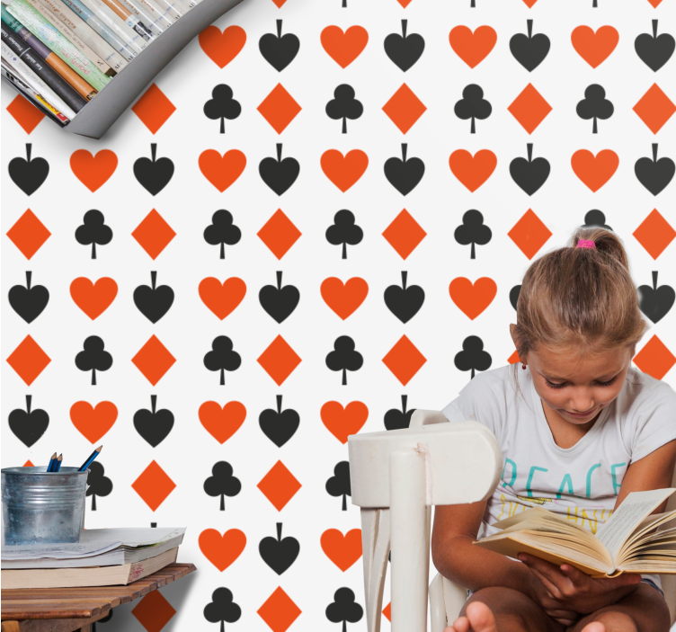 Carta da parati pois modello di forme giocose - TenStickers