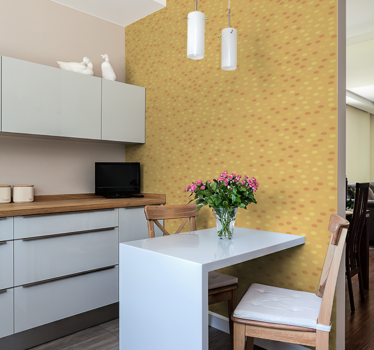 Carta da parati pois motivo a pois solari - TenStickers