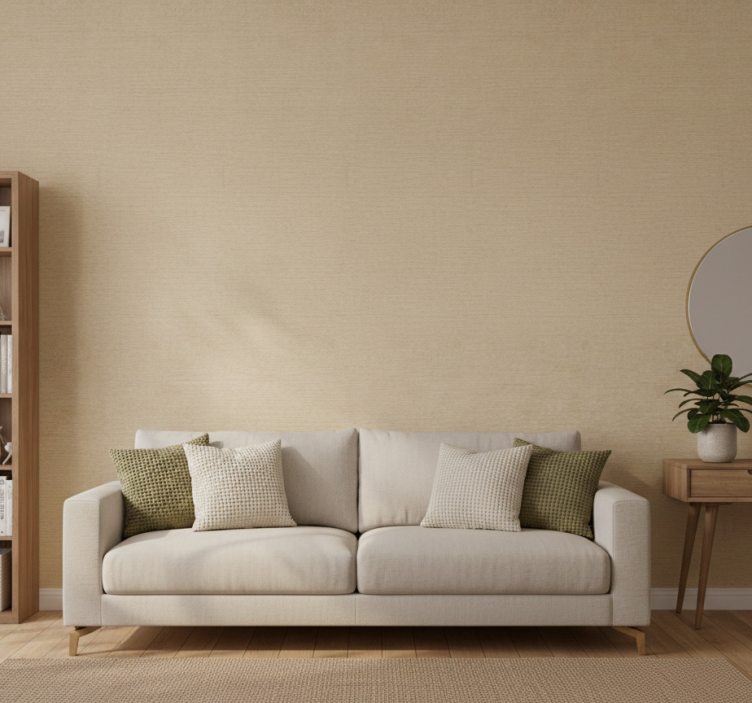 Carta da parati rustica tonalità beige - TenStickers