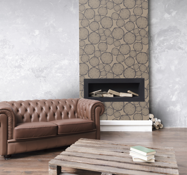 Carta da parati rustica tronco d'albero - TenStickers