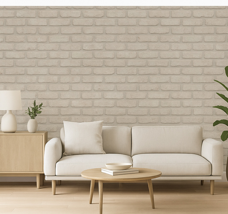 Carta da parati soggiorno mattoni antichi luminosi - TenStickers
