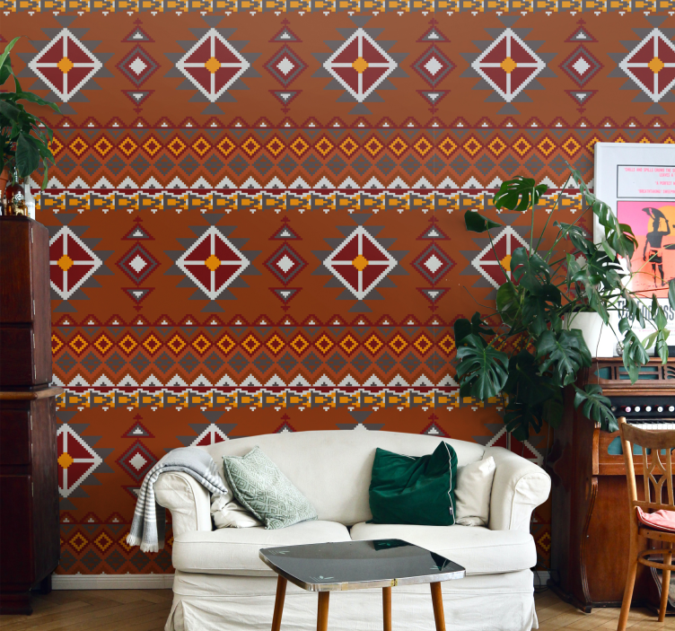 Carta da parati soggiorno modello siena - TenStickers