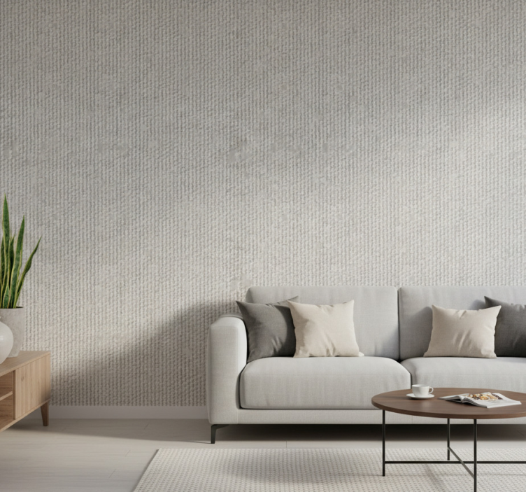 Carta da parati soggiorno motivo grigio texturizzato - TenStickers