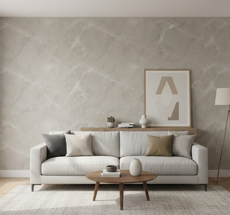 Carta da parati soggiorno piastrella cemento regolare - TenStickers