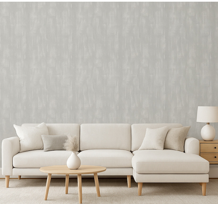 Carta da parati soggiorno texture cemento grigio cool - TenStickers