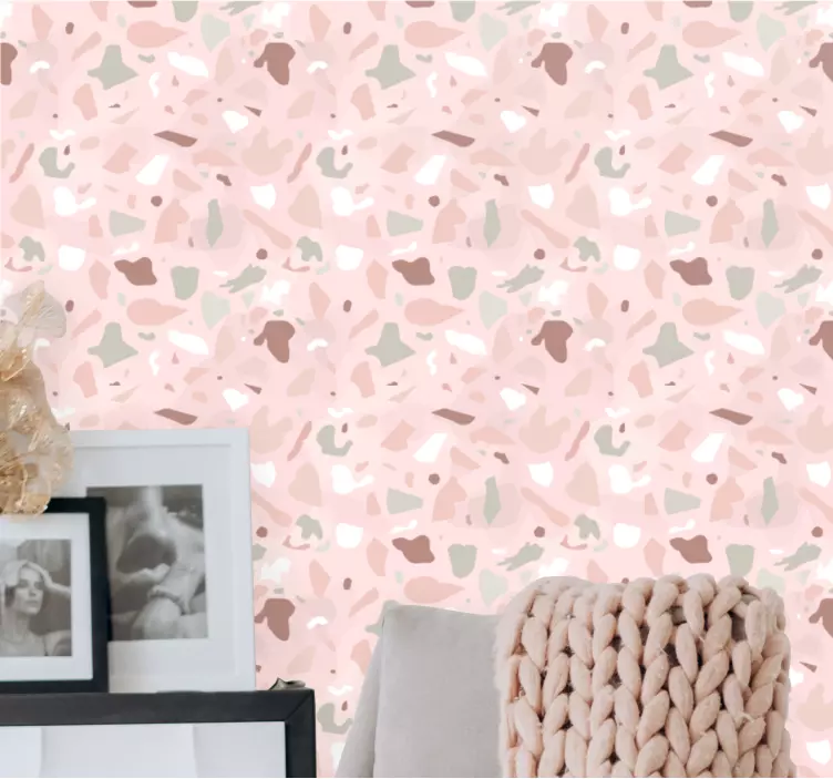 Carta da parati texture forme astratte morbide - TenStickers