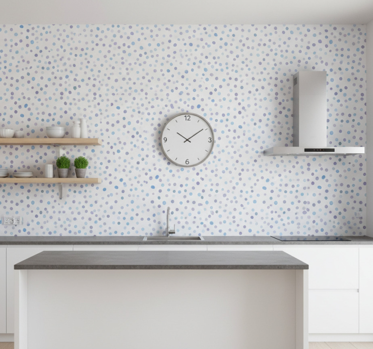 Carta da parati texture motivo a pois blu - TenStickers