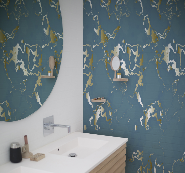 Carta da parati texture motivo ondulato astratto - TenStickers