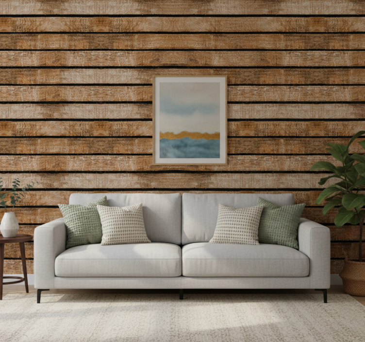 Carta da parati texture pallet di legno - TenStickers