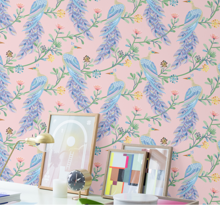 Carta da parati uccelli eleganti creature piumate - TenStickers