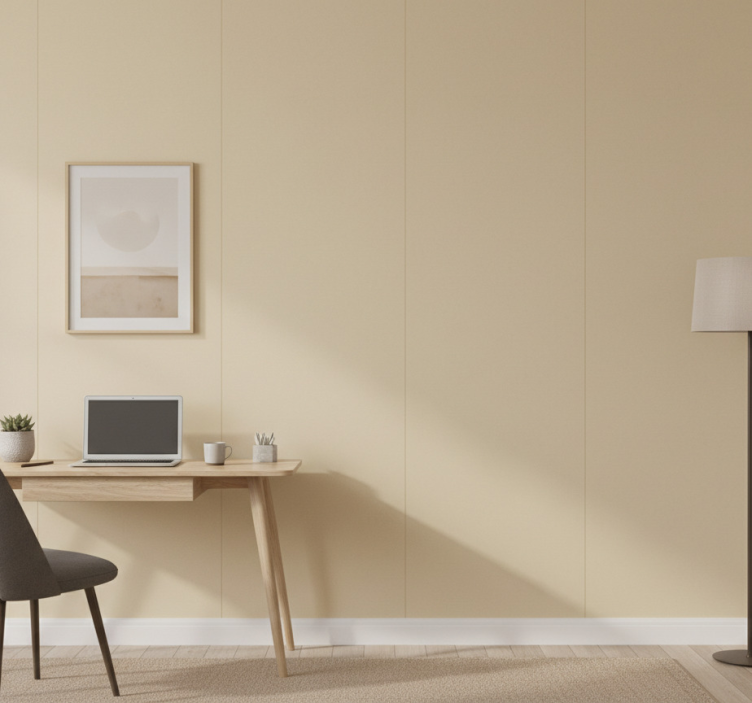 Carta da parati ufficio beige semplice - TenStickers