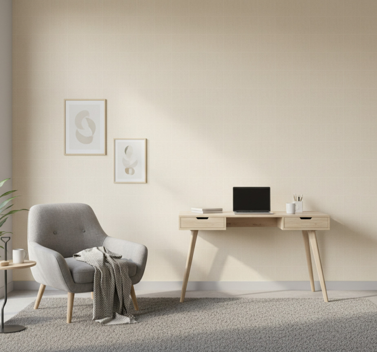 Carta da parati ufficio colore osso traslucido - TenStickers