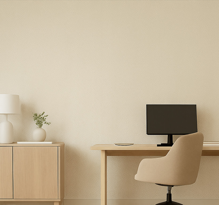 Carta da parati ufficio modello di tessuto di lino - TenStickers
